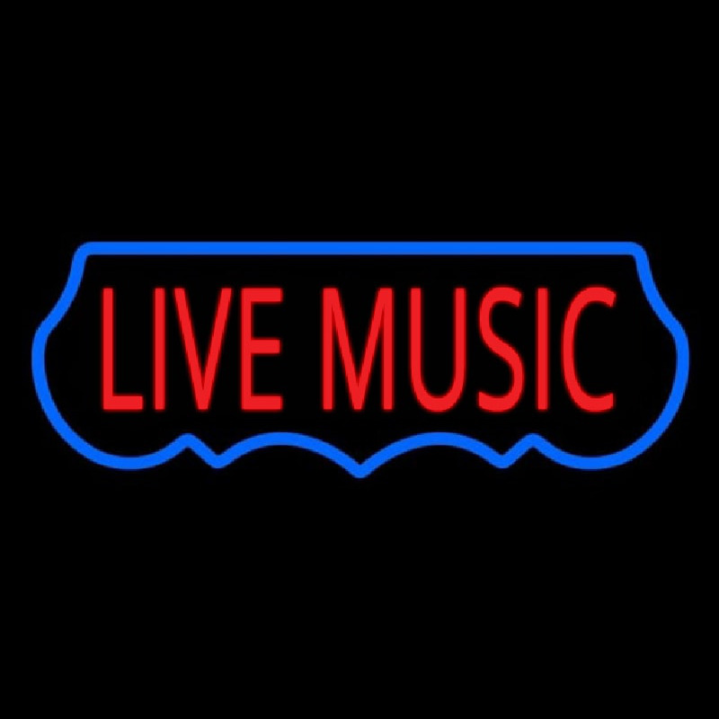 Live Music Red 2 Neon Sign