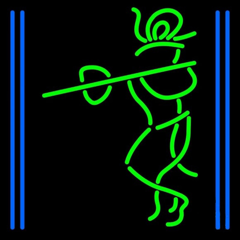 Lord Krishna With Line Neon Sign