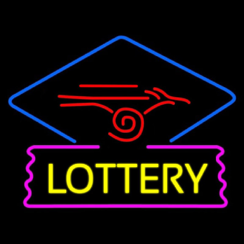 Lottery Logo Neon Sign