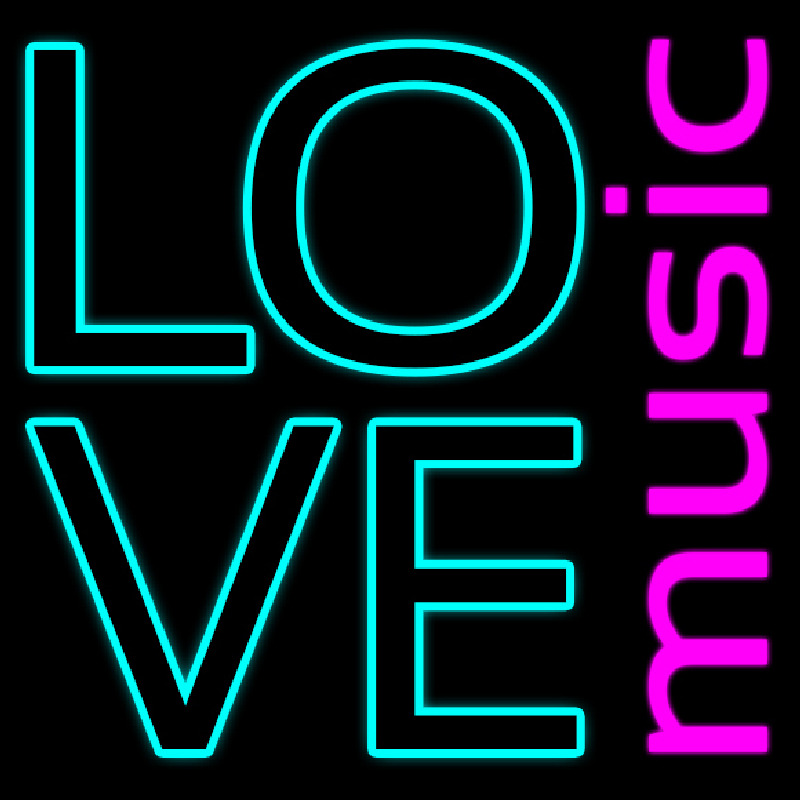 Love Music Neon Sign