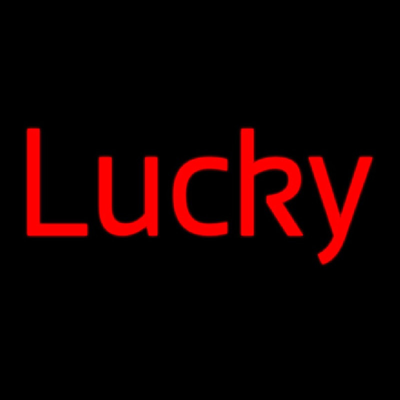 Lucky Neon Sign