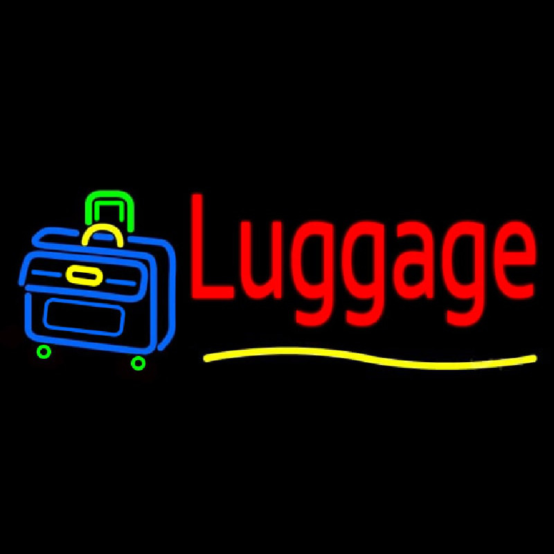 Luggage Neon Sign