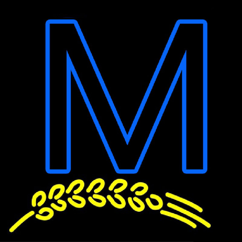 M Neon Sign