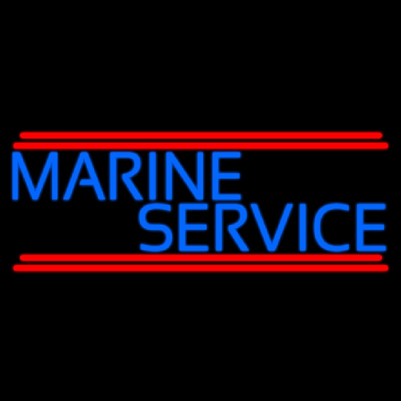 Marine Service Neon Sign