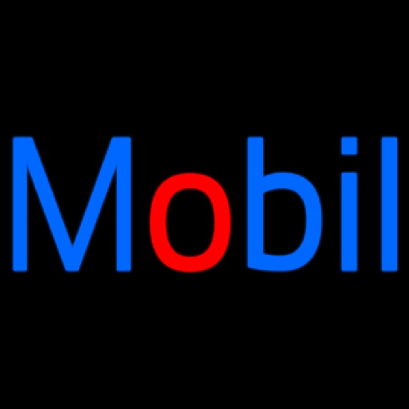 Mobil Neon Sign