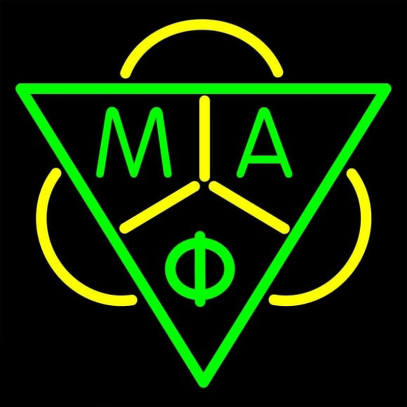 Mu Alpha Phi Logo Neon Sign