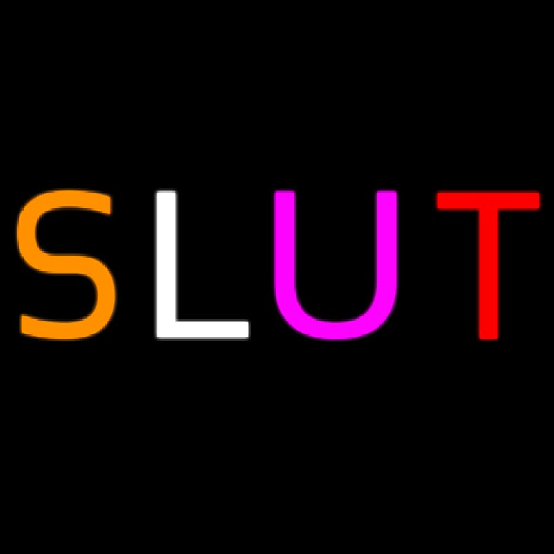 Multicolor Sluts Neon Sign