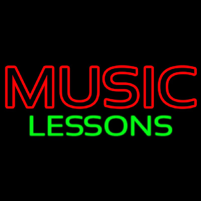 Music Lessons Neon Sign