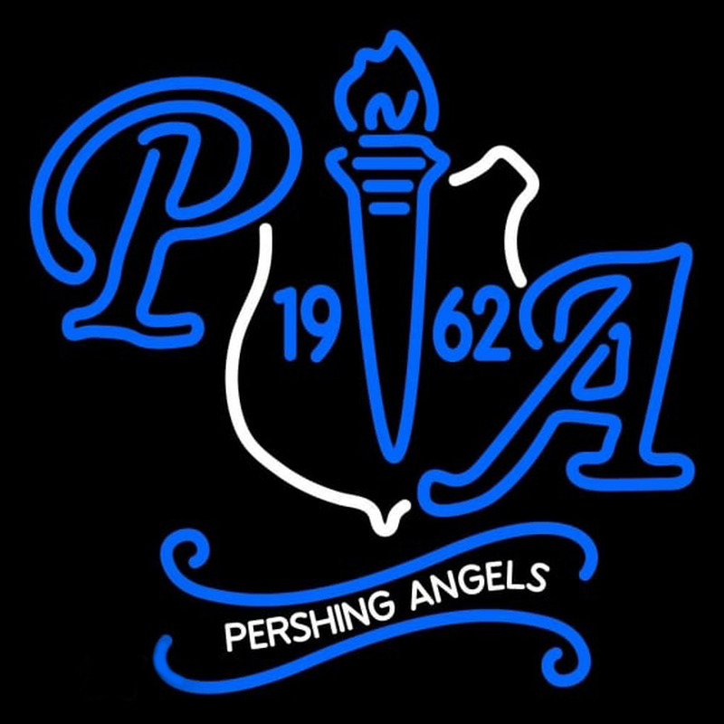 National Society of Pershing Angels Inc Logo Neon Sign