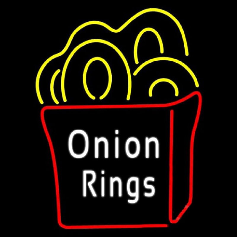 Onion Rings Neon Sign