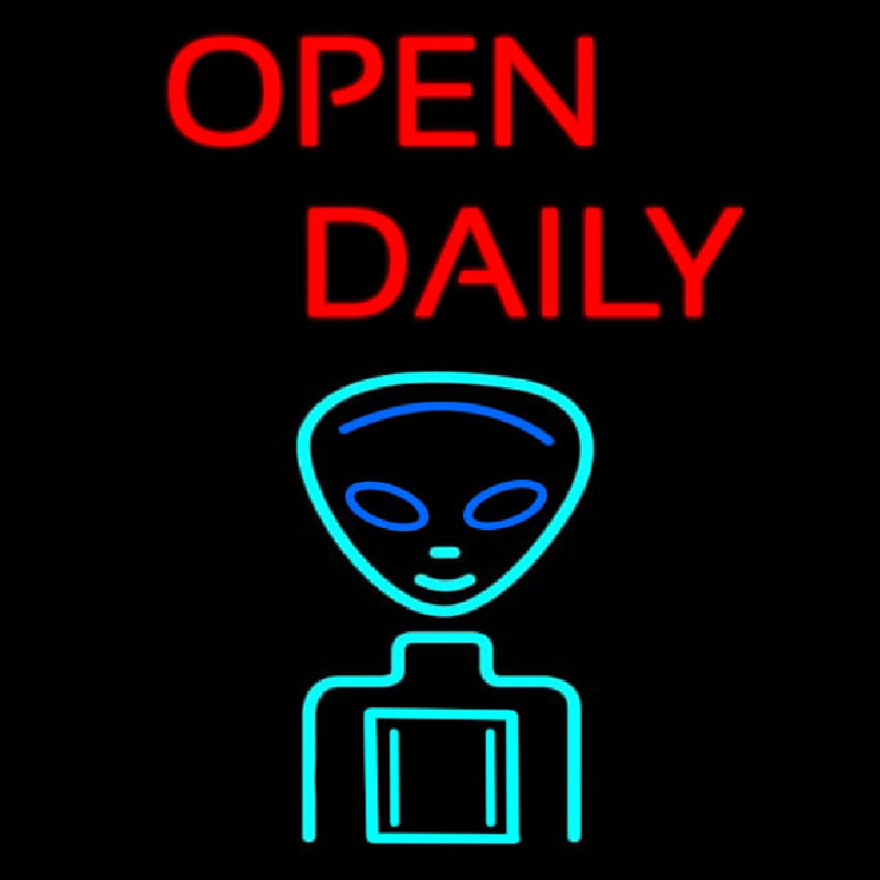 Open Daily Neon Sign