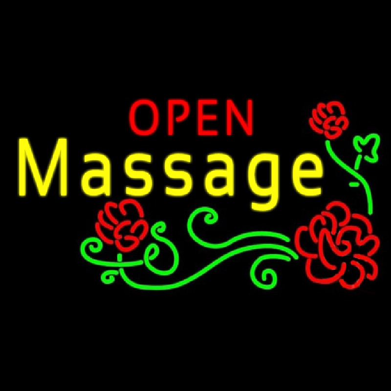 Open Massage Neon Sign