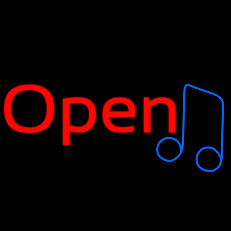 Open Music Tone Neon Sign