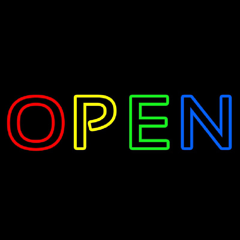 Open Neon Sign