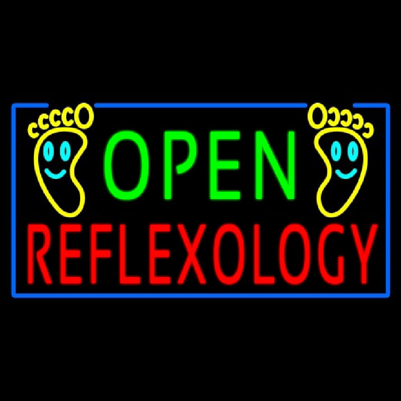 Open Refle ology Neon Sign