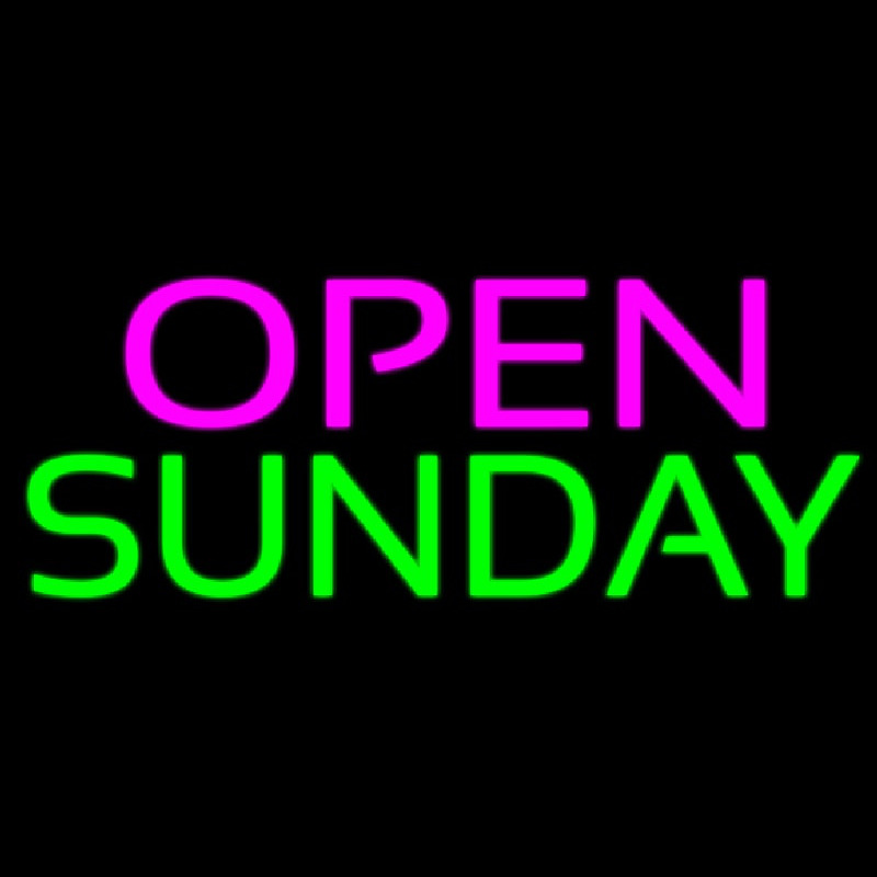 Open Sunday Neon Sign