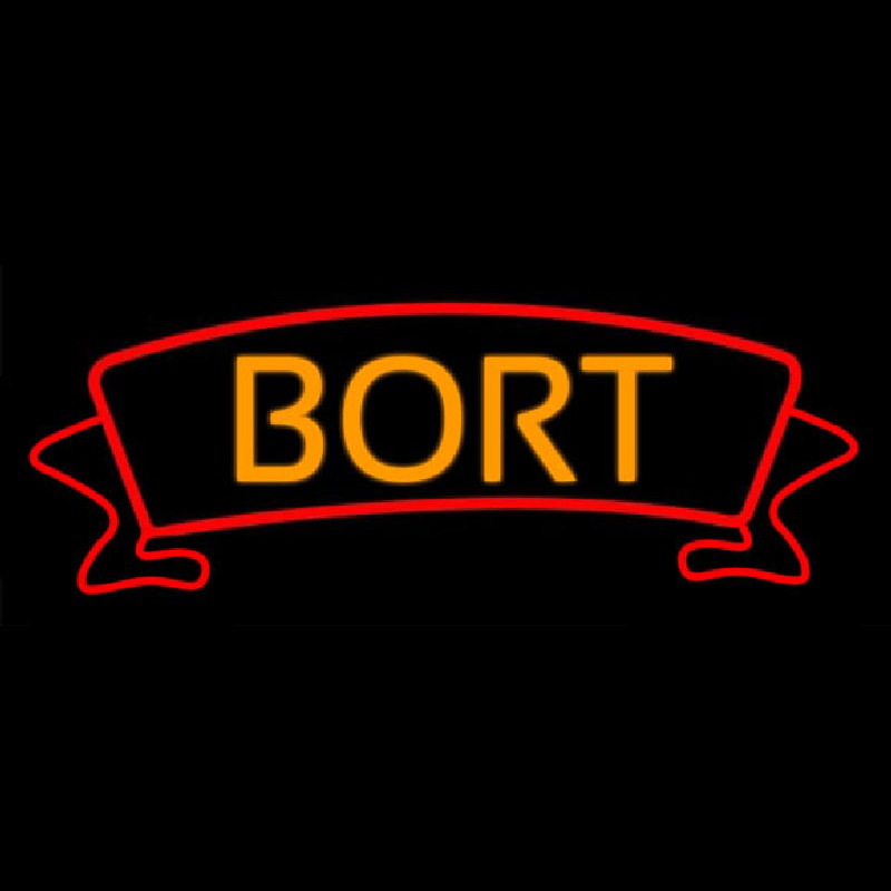 Orange Bort Neon Sign