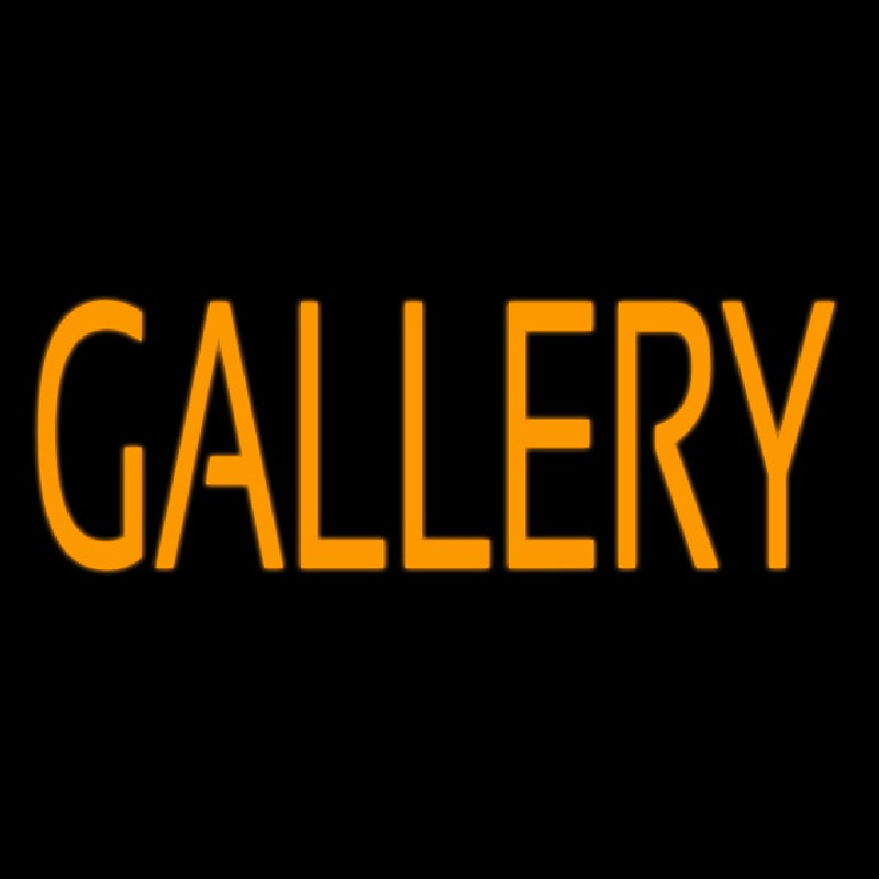 Orange Gallery Neon Sign