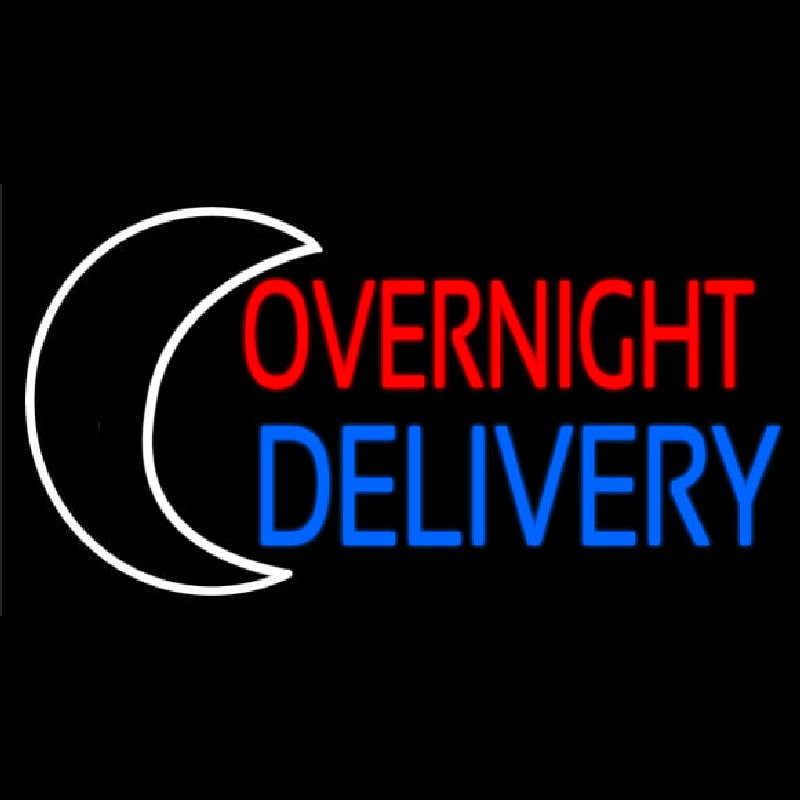 Overnight Delivery Neon Sign