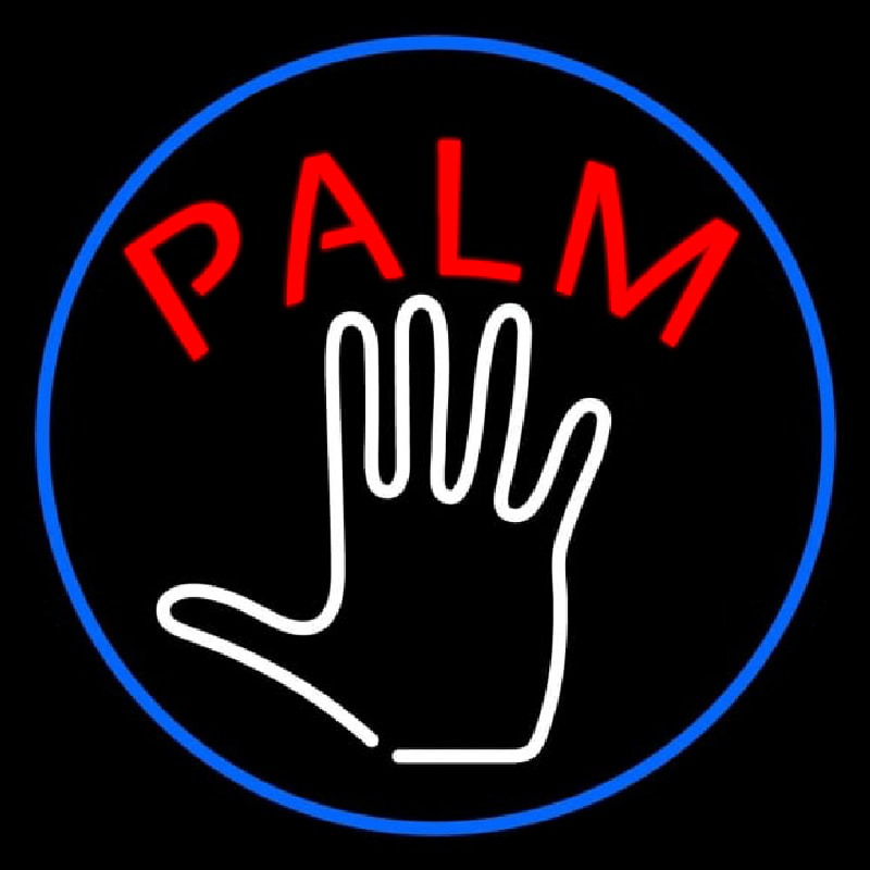 Palm Tarot Crystal Neon Sign