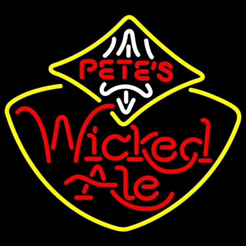 Petes Wicked Ale Beer Sign Neon Sign