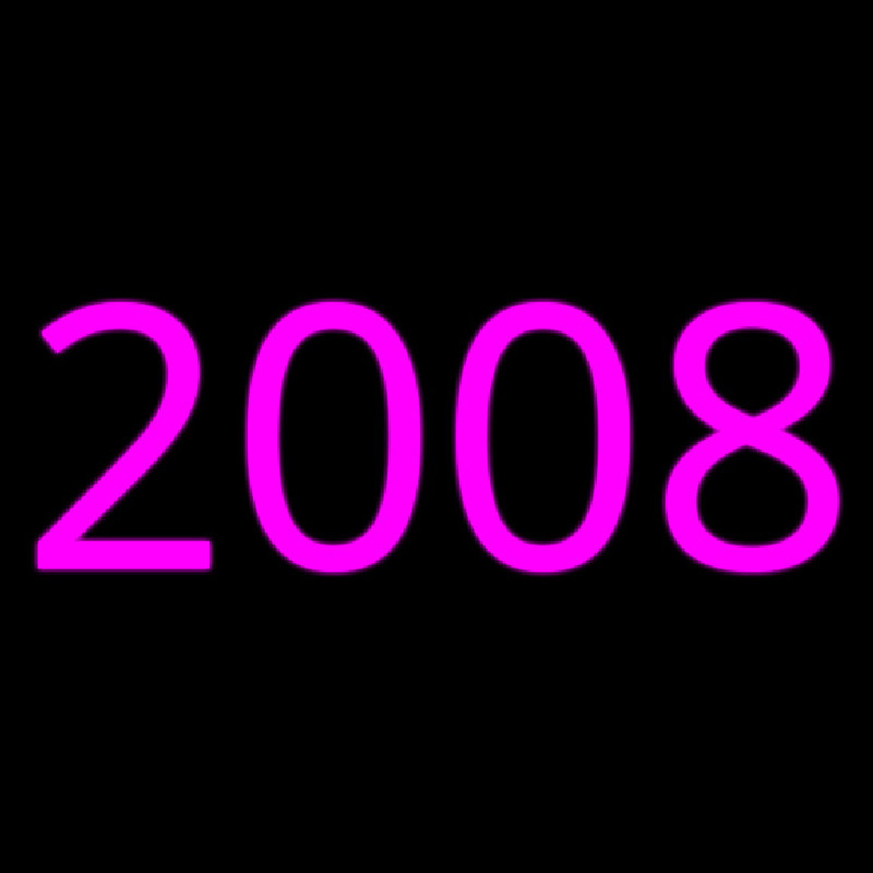 Pink 2008 Neon Sign