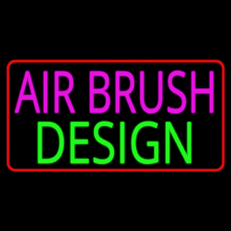 Pink Airbrush Design Neon Sign