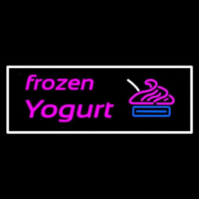 Pink Frozen Yogurt Neon Sign