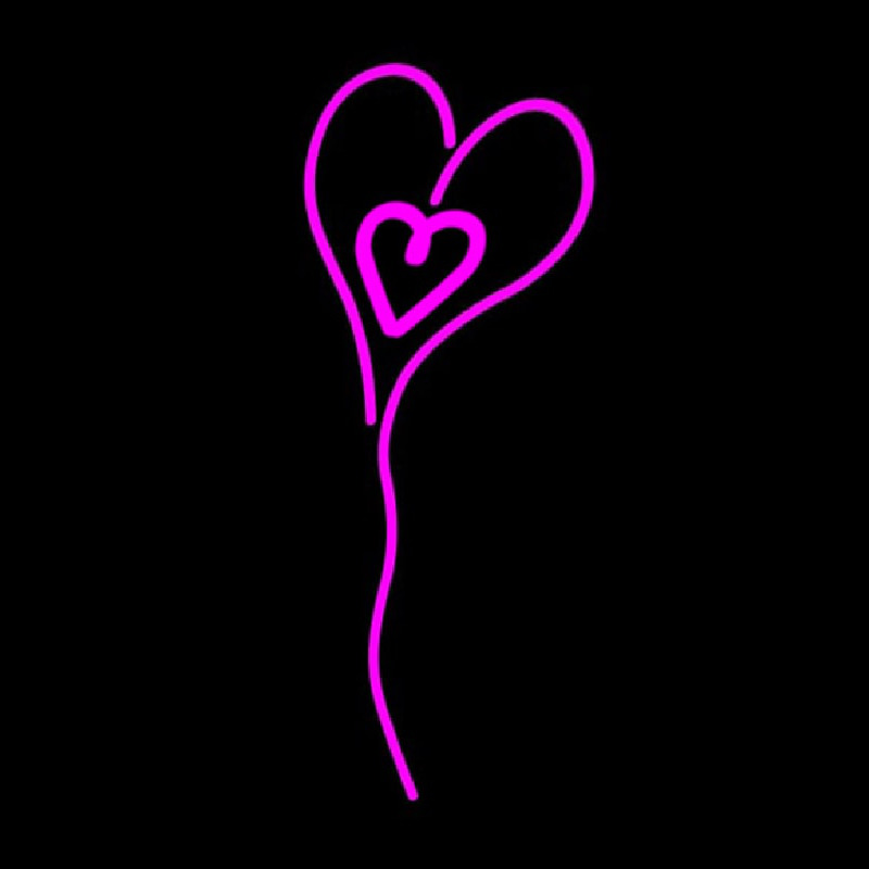 Pink Neon Heart Neon Sign