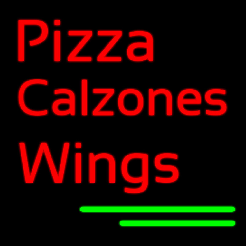 Pizza Calzones Wings Neon Sign