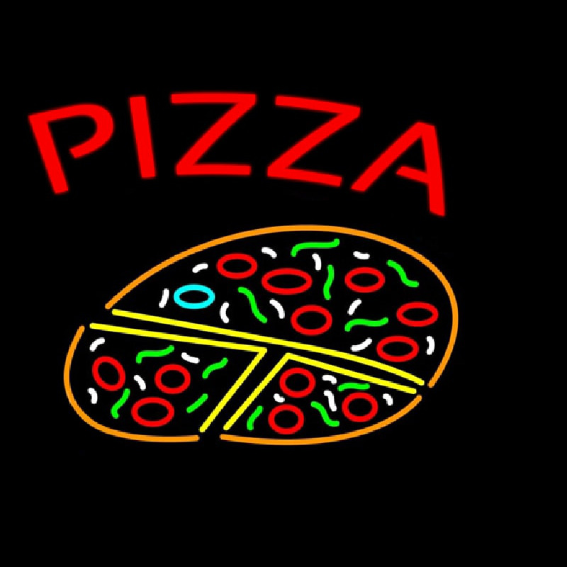 Pizza With Logo Neon Sign