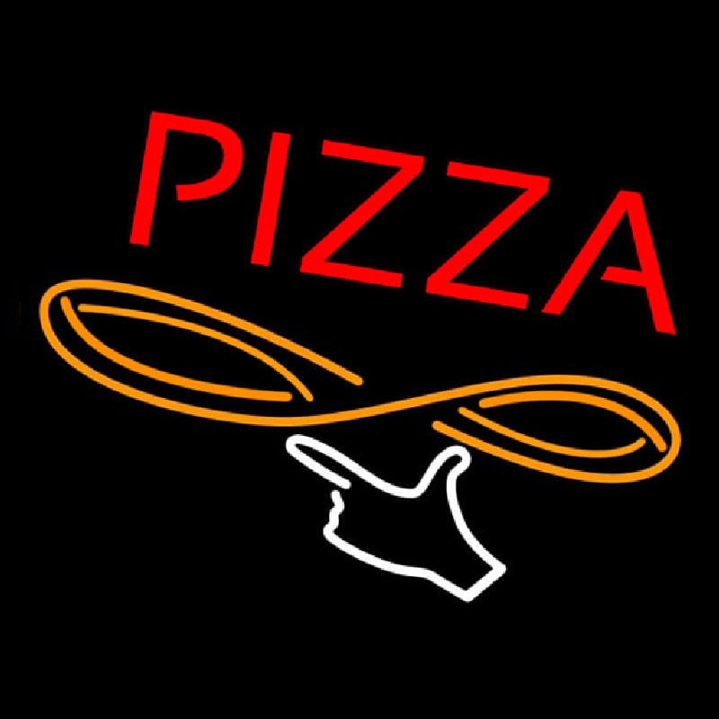 Pizza With Logo Neon Sign