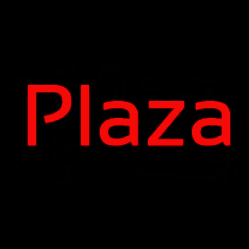 Plaza Neon Sign