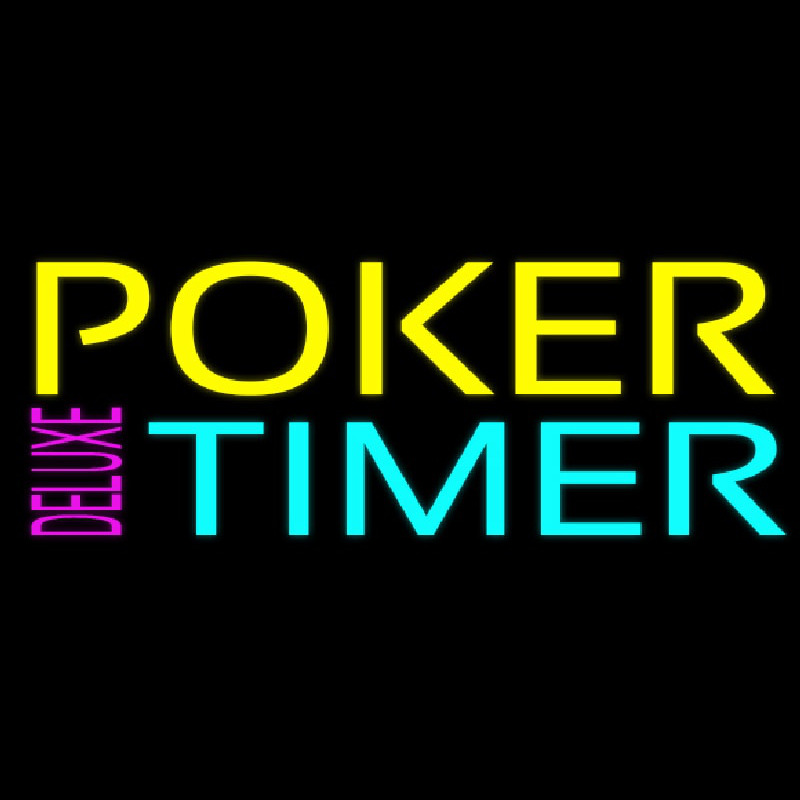 Poker Timer Delu e 1 Neon Sign