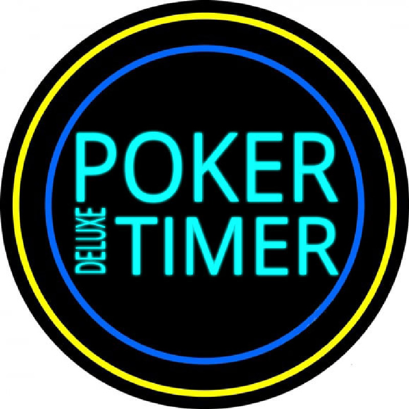 Poker Timer Delu e Neon Sign