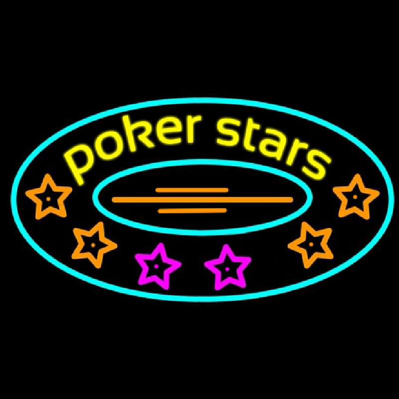 Pokers Stars 2 Neon Sign