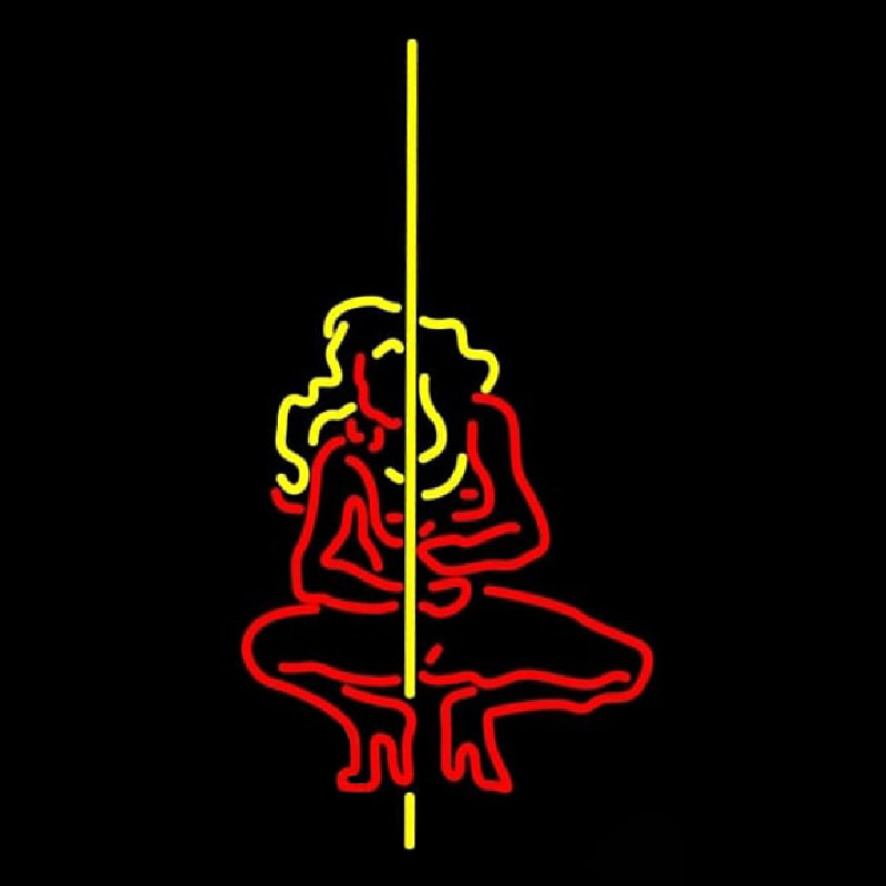 Pole Dance Girl Neon Sign