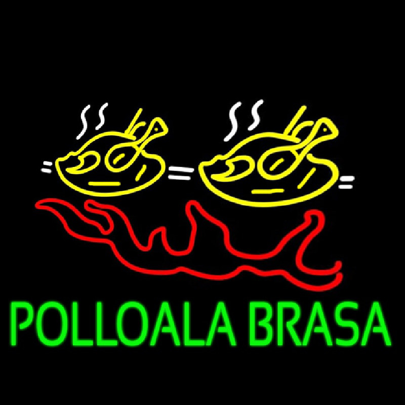 Pollo Ala Brasa Fish Neon Sign