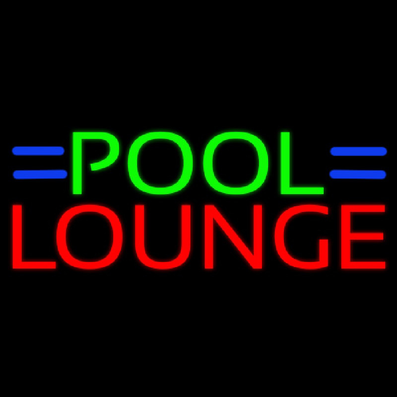 Pool Lounge Neon Sign