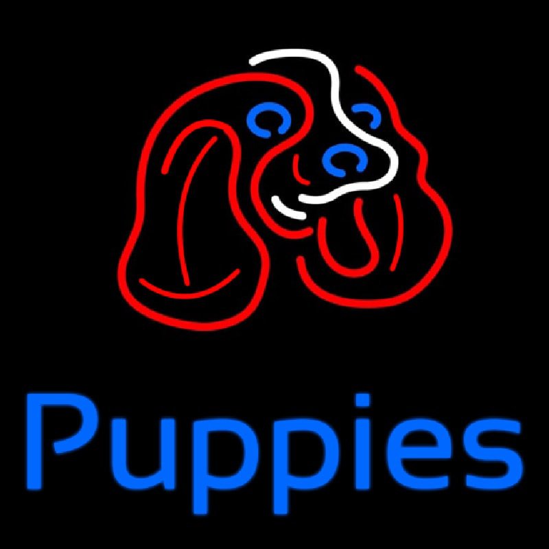 Puppies Neon Sign