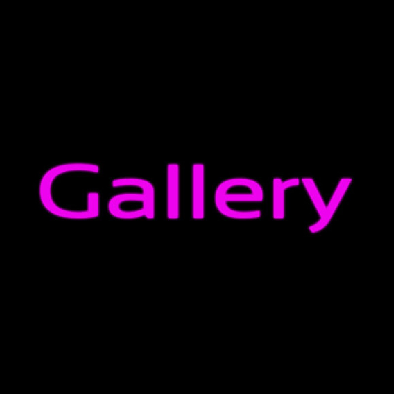 Purple Cursive Gallery Neon Sign