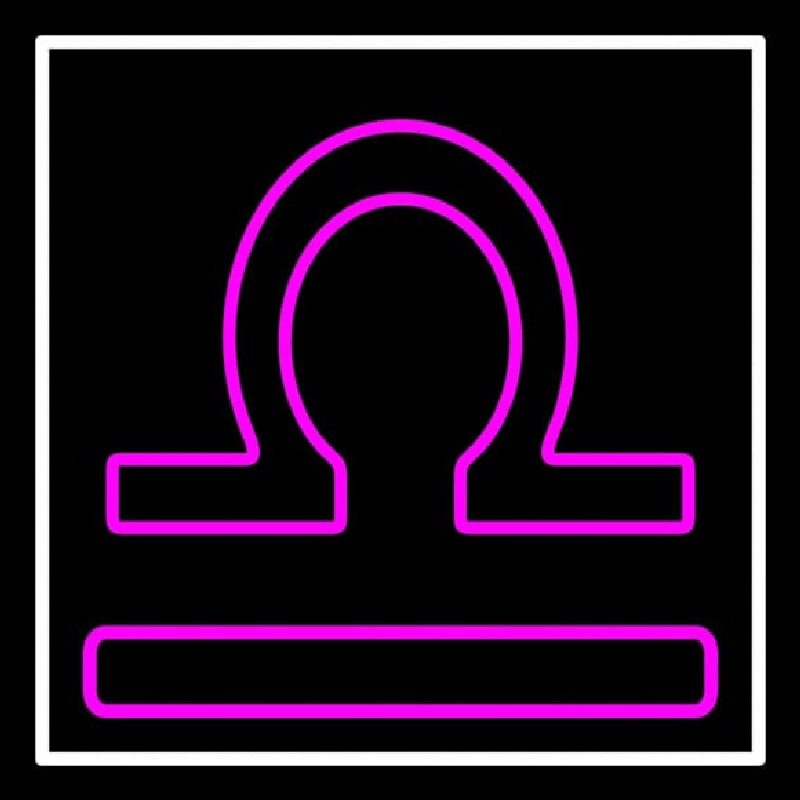 Purple Libra Neon Sign