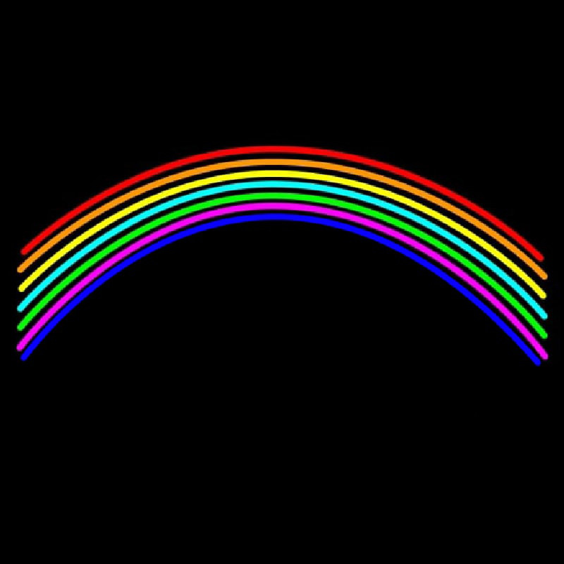 Rainbow Blank Neon Sign