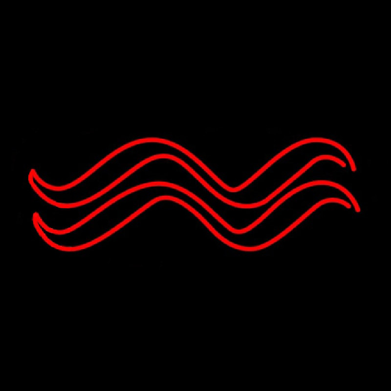 Red Aquarius Logo Neon Sign