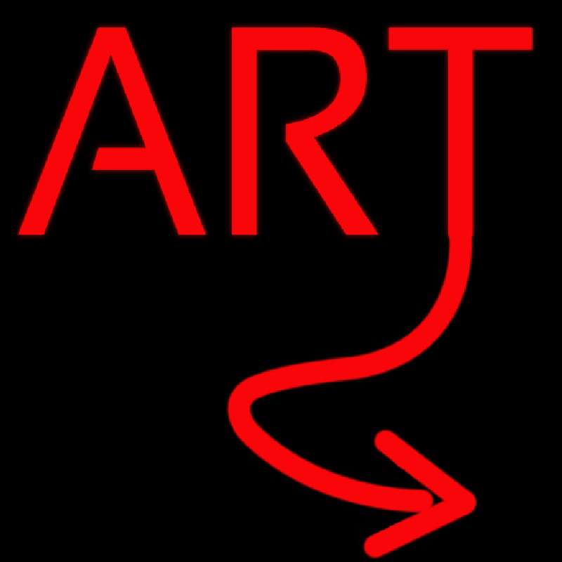 Red Art Neon Sign