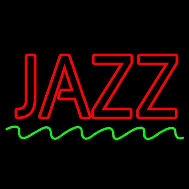 Red Colored Jazz Block Neon Sign