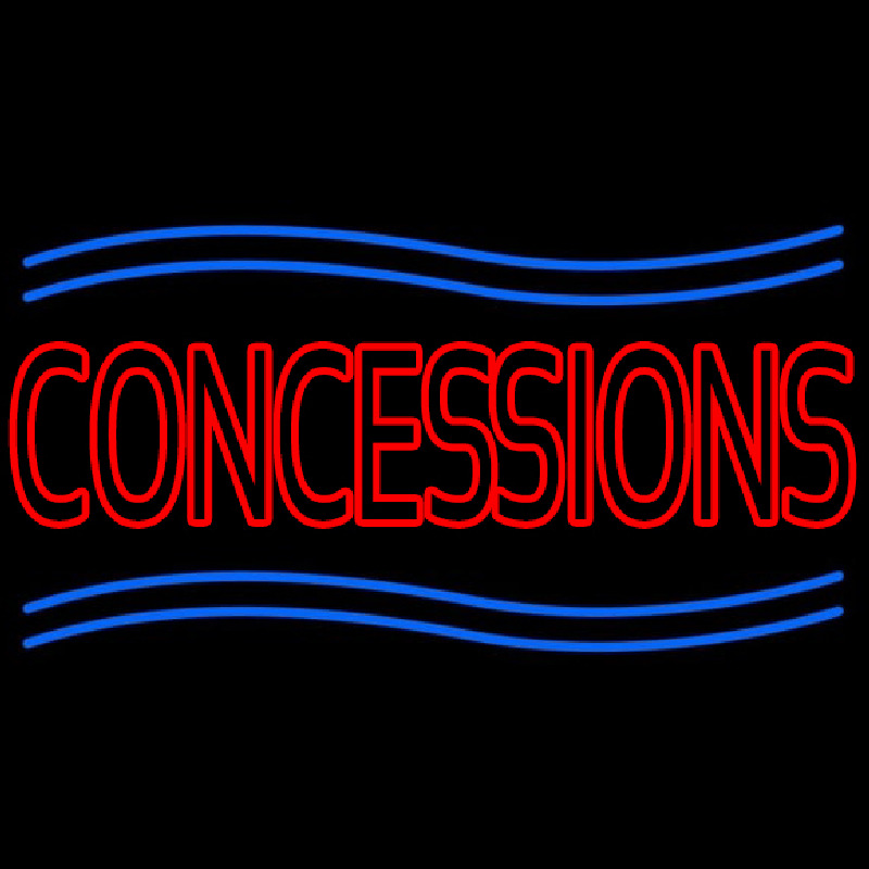 Red Concessions Neon Sign