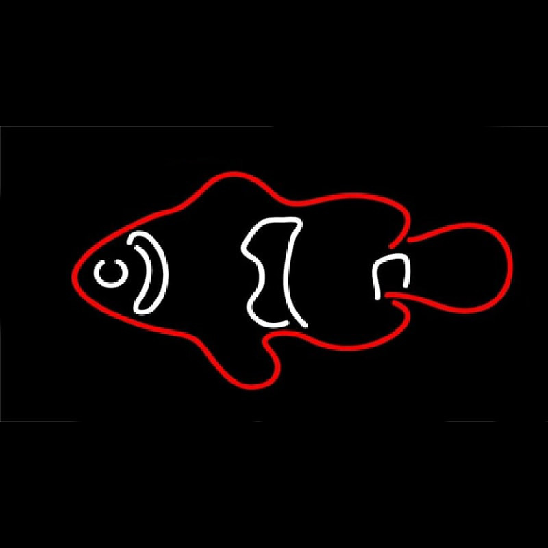 Red Fish 3 Neon Sign