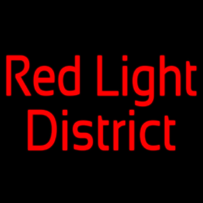 Red Light District Neon Sign