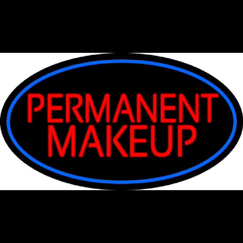 Red Permanent Makeup Neon Sign